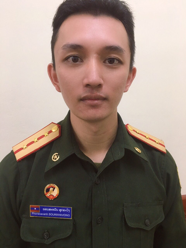 Bạn Phon Sạ Vẳn - Sụ Khạ Vông, Học viên trường Sĩ quan Chính trị, Bộ Quốc phòng đoạt giải Nhì tuần 11. (Ảnh: NVCC)