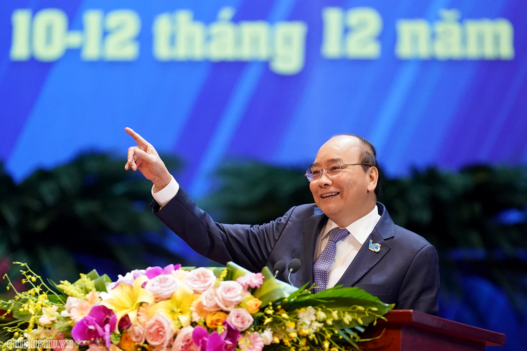Thủ tướng Nguyễn Xuân Phúc phát biểu tại Đại hội - Ảnh: VGP/Quang Hiếu
