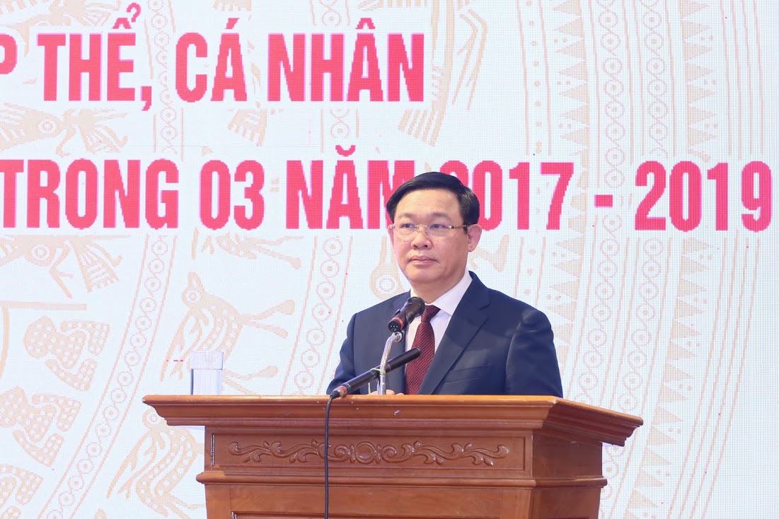 Phó Thủ tướng Vương Đình Huệ phát biểu tại buổi lễ