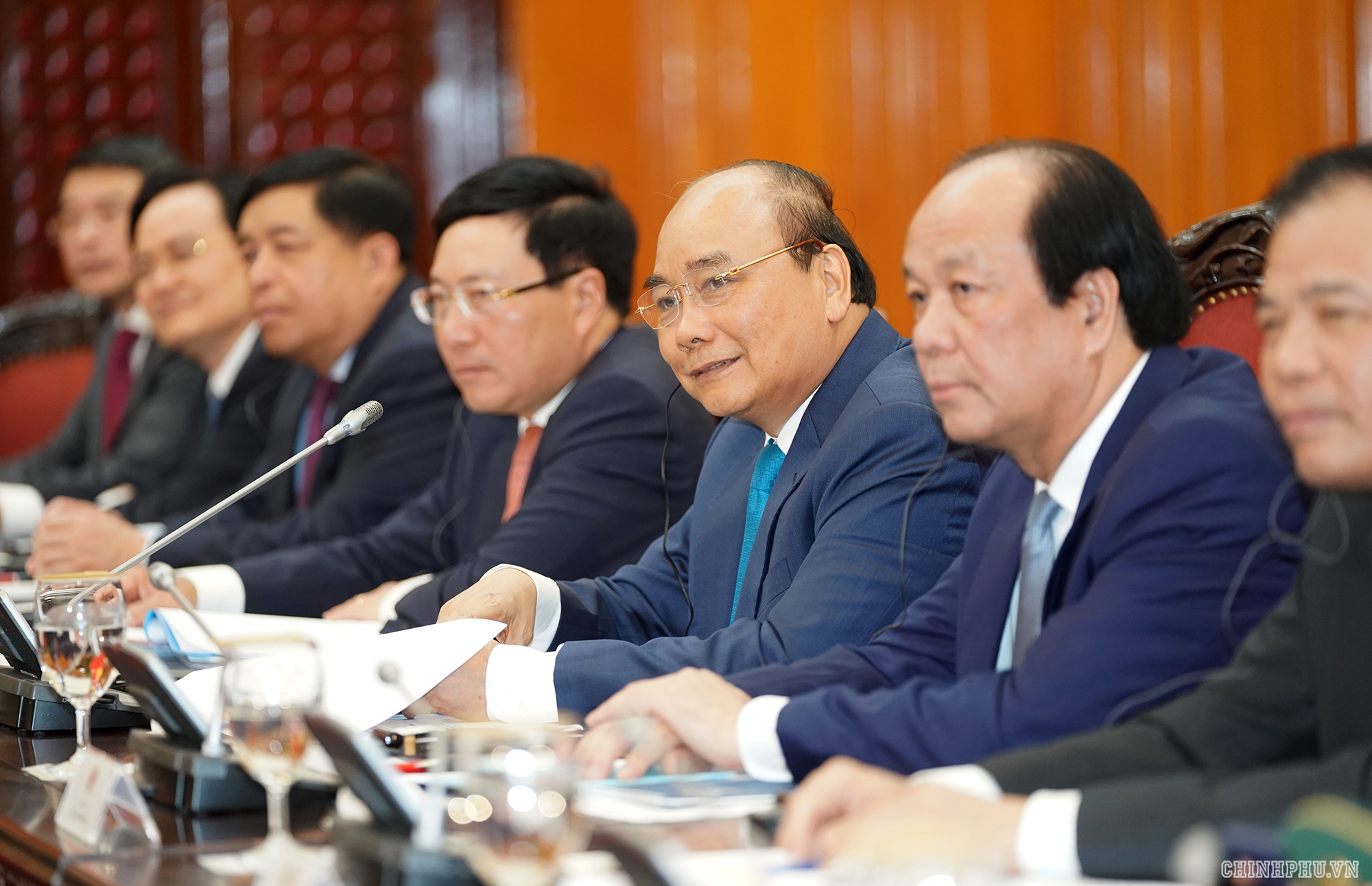 Thủ tướng Nguyễn Xuân Phúc đón, hội đàm với Thủ tướng Lào 7