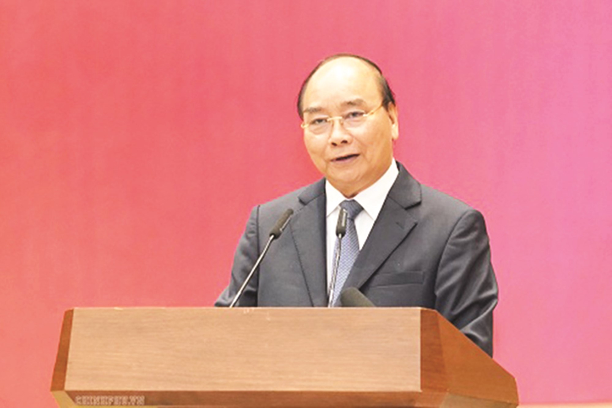  Thủ tướng Nguyễn Xuân Phúc phát biểu tại Hội nghị. 