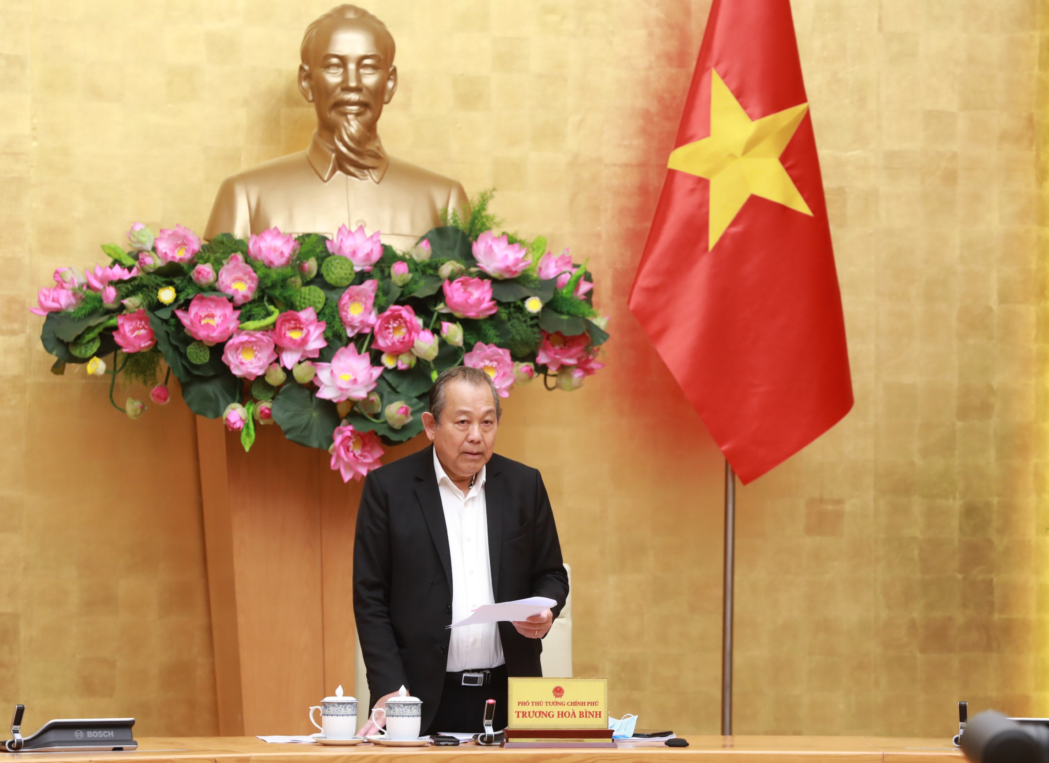 Phó Thủ tướng Trương Hòa Bình chỉ ra 8 nhiệm vụ trọng tâm của BCĐ 896. Ảnh: VGP/Lê Sơn
