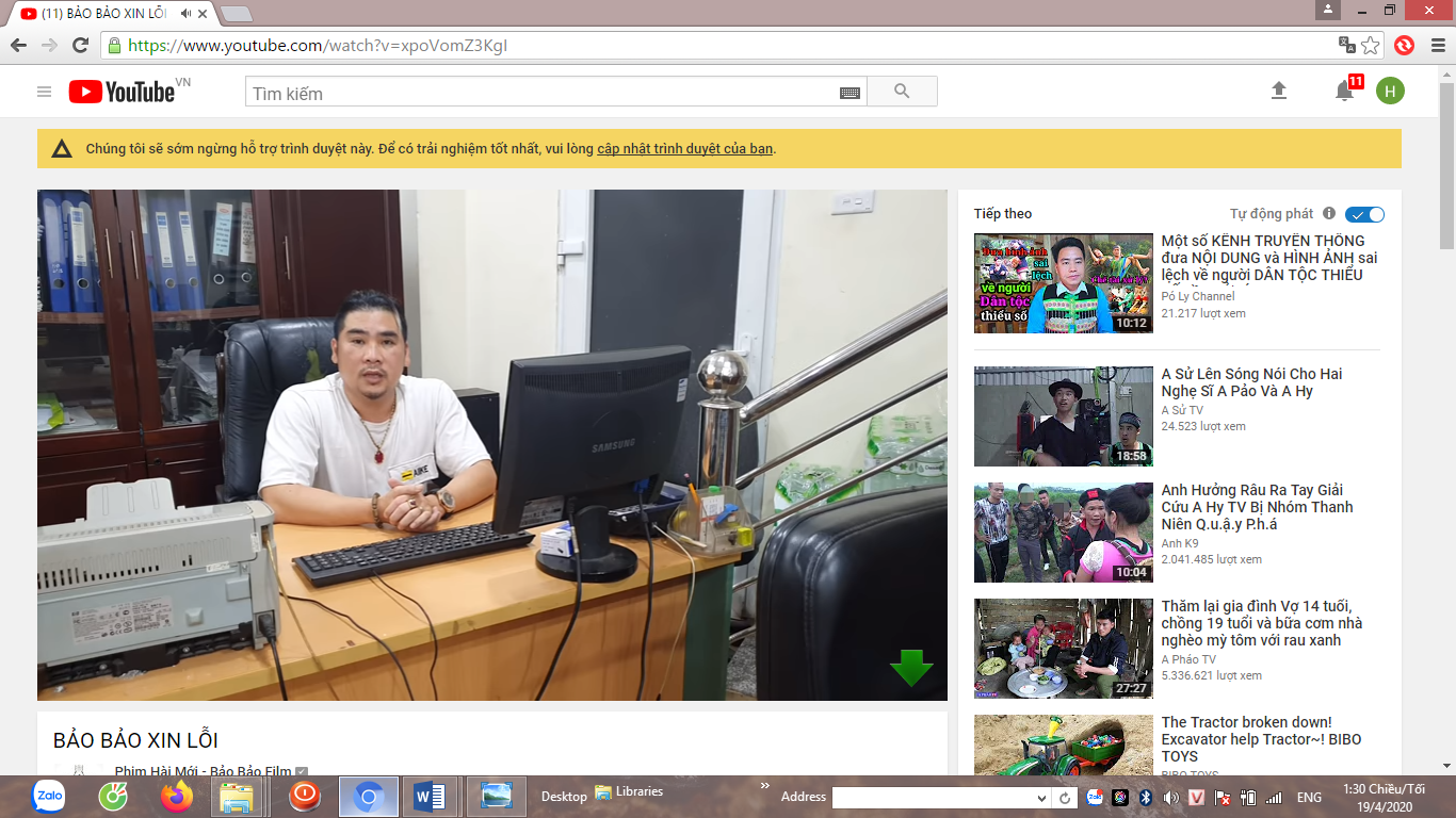 Đại diện kênh Bảo Bảo TV đăng đàn trên trang chủ để xin lỗi đồng bào dân tộc Mông.