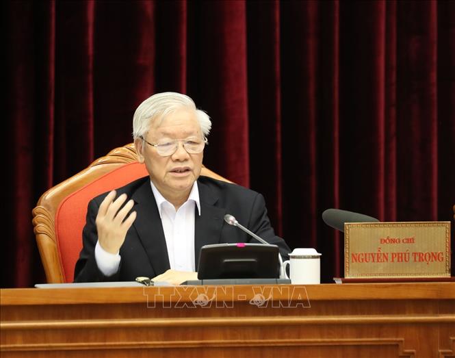 Trong ảnh: Tổng Bí thư, Chủ tịch nước Nguyễn Phú Trọng phát biểu chỉ đạo Hội nghị