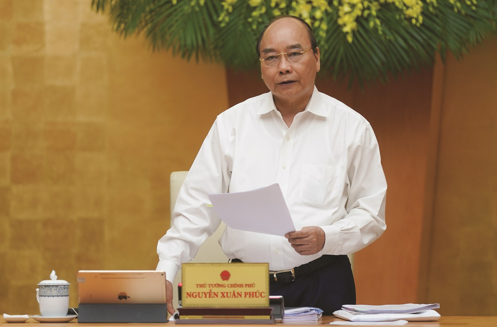Thủ tướng Nguyễn Xuân Phúc phát biểu tại Phiên họp