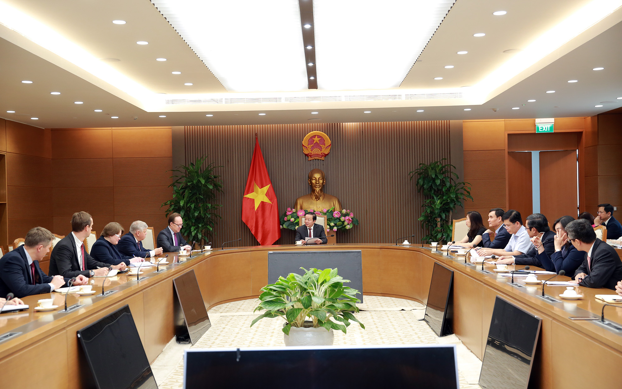 Phó Thủ tướng Trần Hồng Hà cho rằng, Việt Nam và Nga cần duy trì cơ chế theo dõi, thúc đẩy toàn diện các lĩnh vực hợp tác - Ảnh: VGP/Minh Khôi