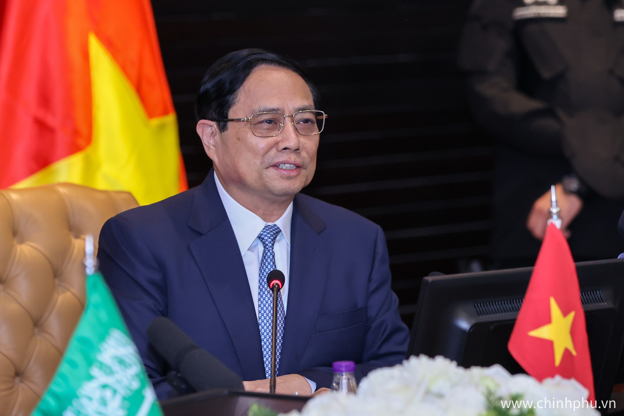 Thủ tướng Phạm Minh Chính nhấn mạnh, Việt Nam luôn sẵn sàng chào đón và tạo mọi điều kiện cho các nhà đầu tư Saudi Arabia - Ảnh: VGP/Nhật Bắc