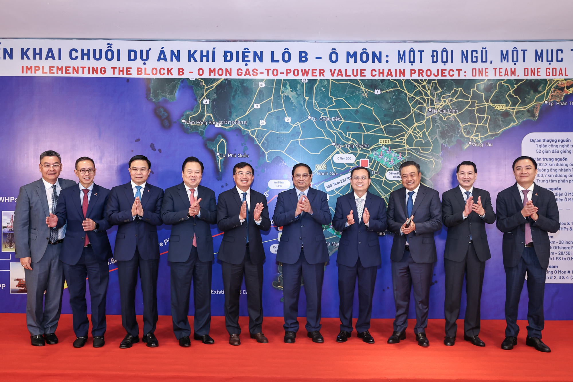 Chuỗi dự án khí điện Lô B - Ô Môn là công trình trọng điểm Nhà nước về dầu khí, là chuỗi dự án khí điện có quy mô lớn nhất của Việt Nam hiện nay - Ảnh: VGP/Nhật Bắc