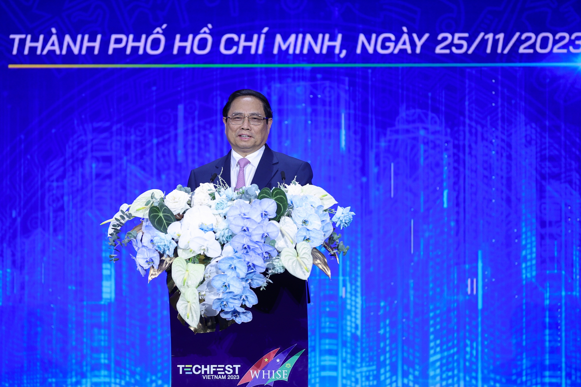 Thủ tướng Phạm Minh Chính: Dành ưu đãi vượt trội, cơ chế đặc thù và mô hình thí điểm cho khởi nghiệp, đổi mới sáng tạo - Ảnh: VGP/Nhật Bắc