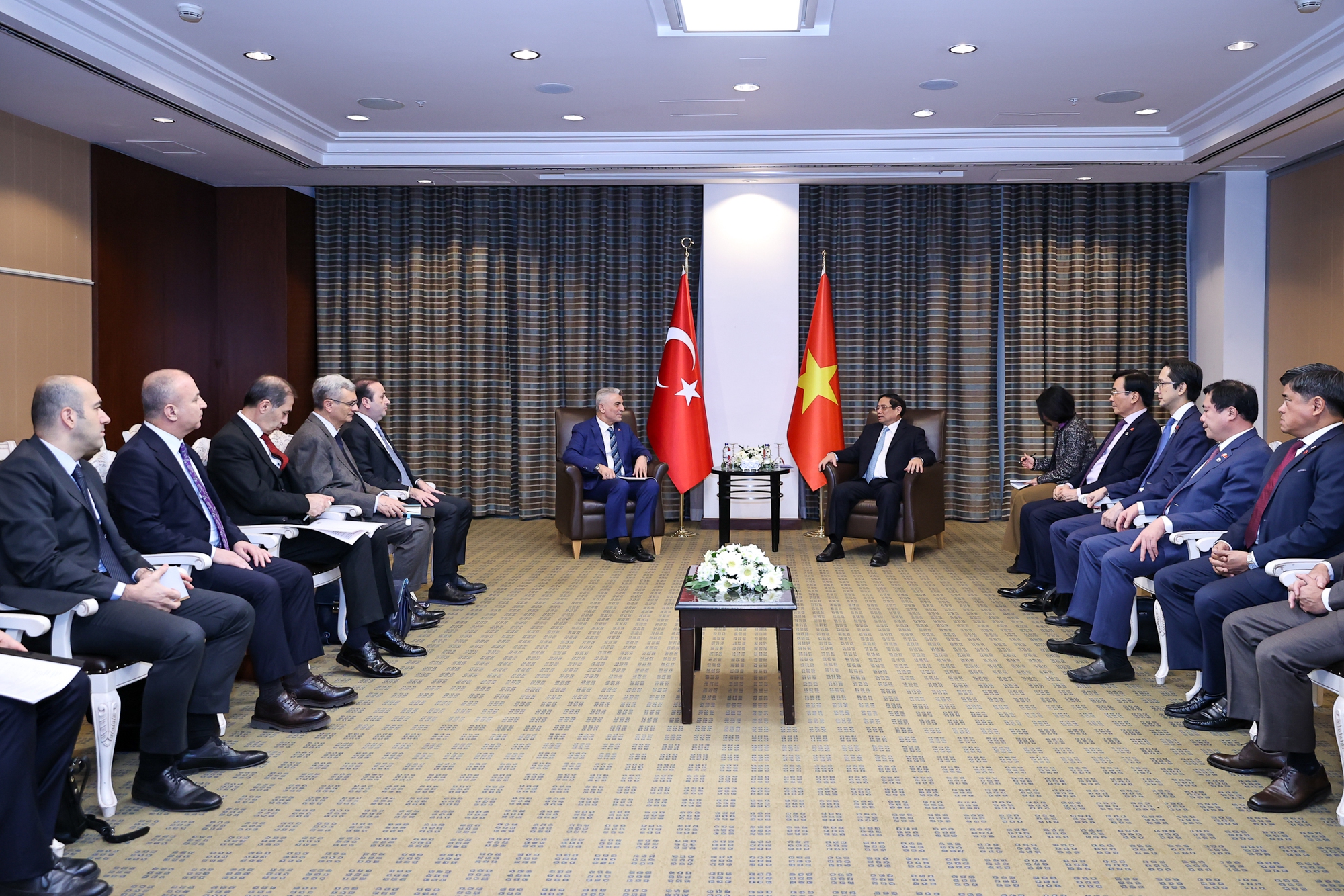 Bộ trưởng khẳng định Việt Nam là đối tác kinh tế ưu tiên hàng đầu của Thổ Nhĩ Kỳ tại khu vực châu Á - Thái Bình Dương - Ảnh: VGP/Nhật Bắc