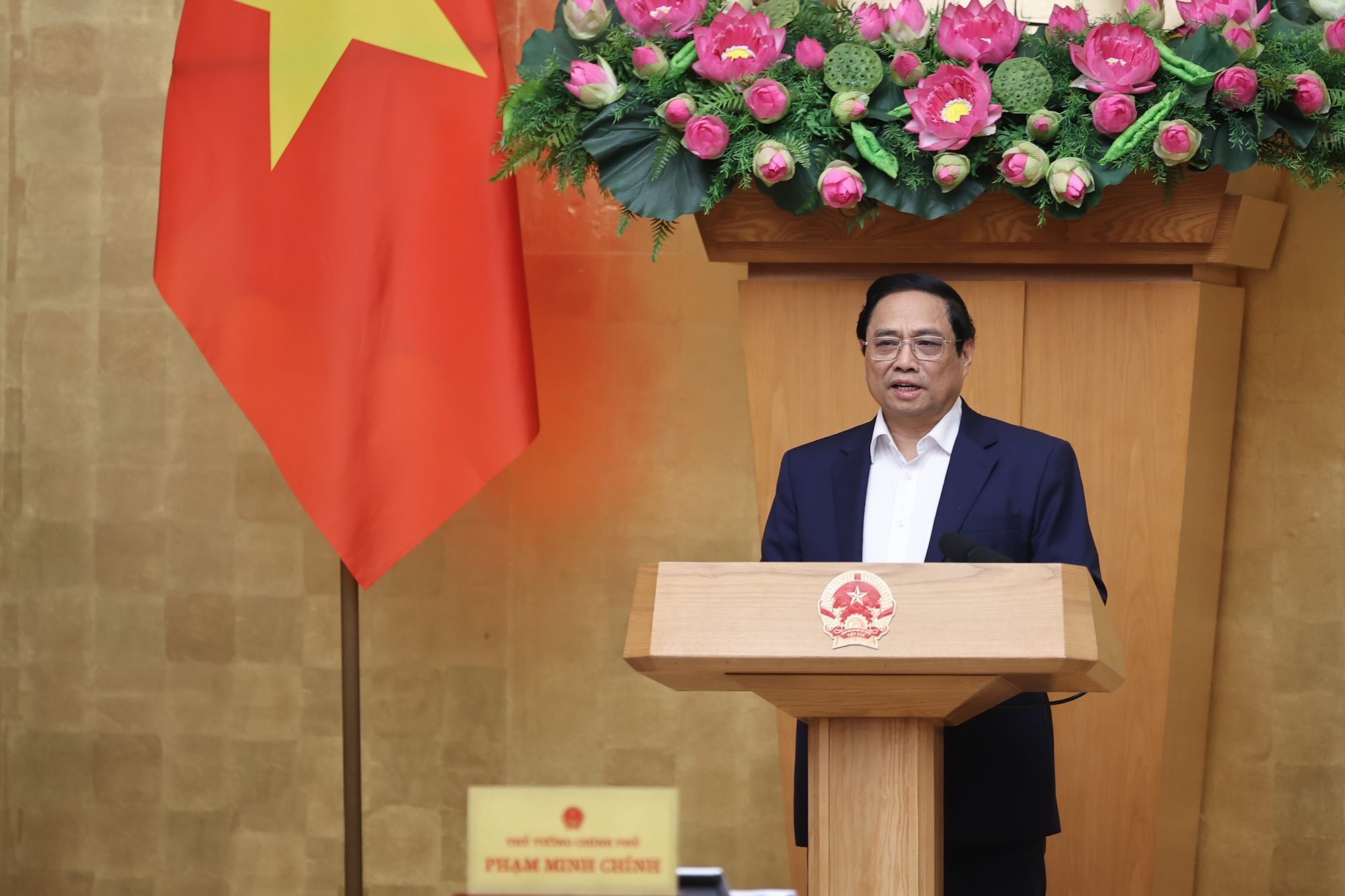 Thủ tướng Phạm Minh Chính chủ trì phiên họp Chính phủ thường kỳ tháng 11/2023.