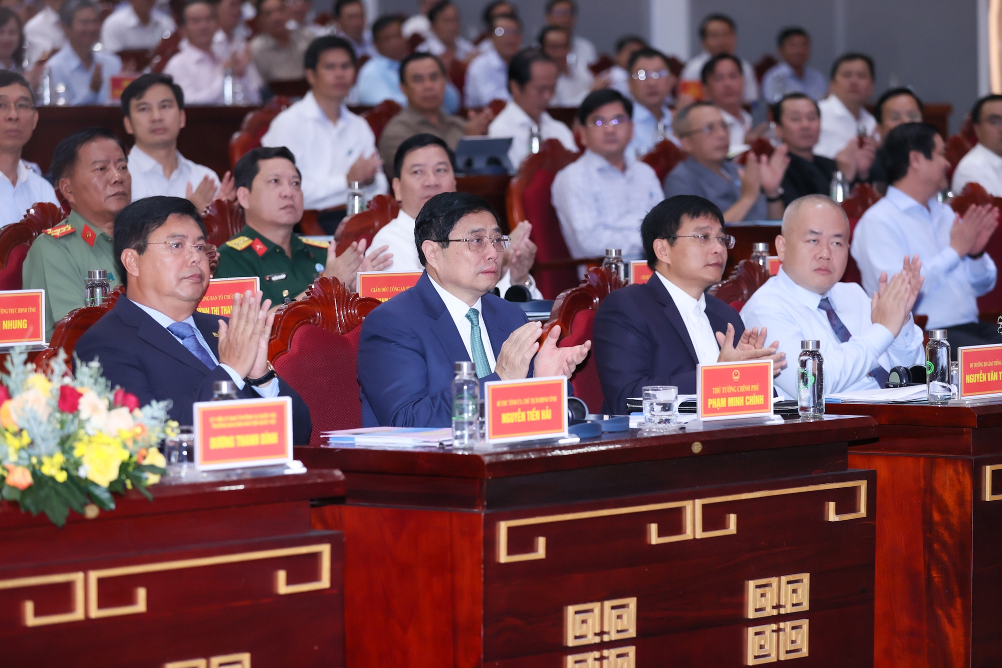 Thủ tướng Phạm Minh Chính dự lễ công bố quy hoạch và xúc tiến đầu tư tỉnh Cà Mau - Ảnh: VGP/Nhật Bắc
