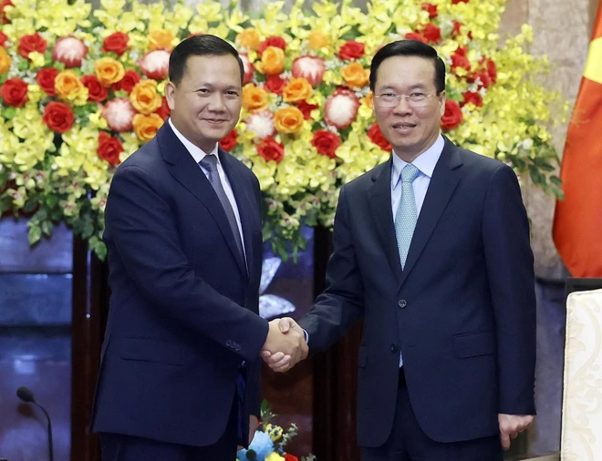 Chủ tịch nước Võ Văn Thưởng khẳng định Việt Nam luôn ủng hộ công cuộc xây dựng và phát triển đất nước của Campuchia