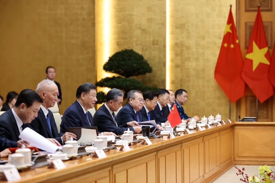Tổng Bí thư, Chủ tịch nước Tập Cận Bình khẳng định Trung Quốc và Việt Nam là những đối tác quan trọng của nhau - Ảnh: VGP/Nhật Bắc