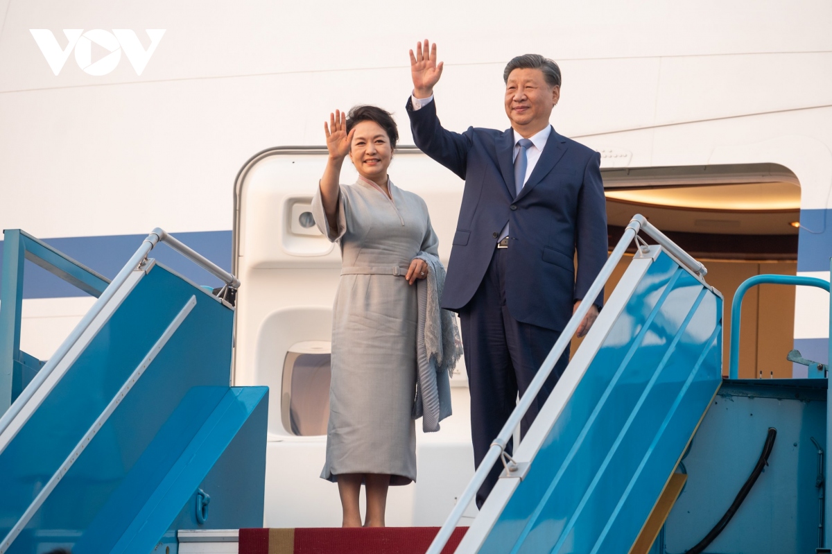 Chuyến thăm cấp Nhà nước tới Việt Nam của Tổng Bí thư, Chủ tịch nước Trung Quốc Tập Cận Bình đã thành công tốt đẹp, là dấu mốc quan trọng trong lịch sử quan hệ hai đảng, hai nước - Ảnh: VOV