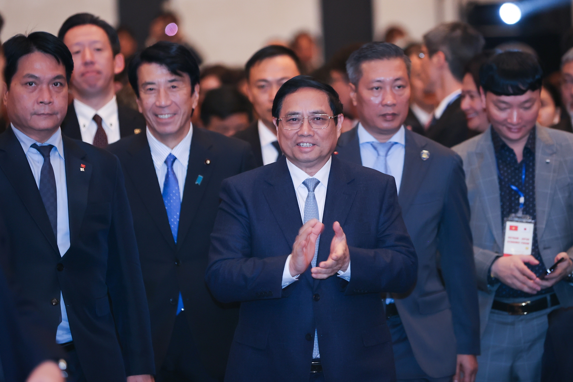 Thủ tướng Phạm Minh Chính tham dự Diễn đàn Kinh tế Việt Nam-Nhật Bản - Ảnh: VGP/Nhật Bắc
