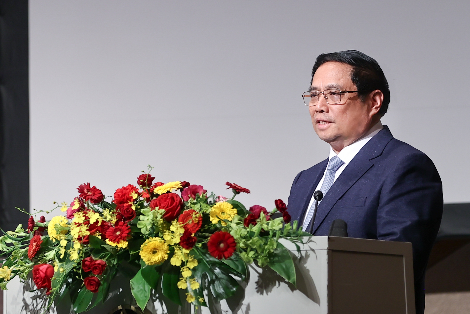 Thủ tướng đánh giá, trải qua 50 năm vun đắp và xây dựng, quan hệ hữu nghị và hợp tác Việt Nam-Nhật Bản, tin cậy chính trị giữa hai nước ở mức rất cao - Ảnh: VGP/Nhật Bắc