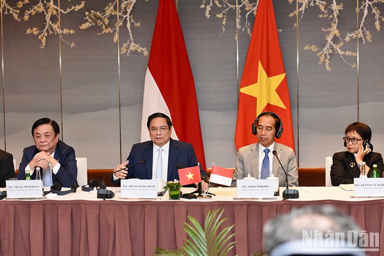 Thủ tướng Phạm Minh Chính phát biểu ý kiến tại Đối thoại.