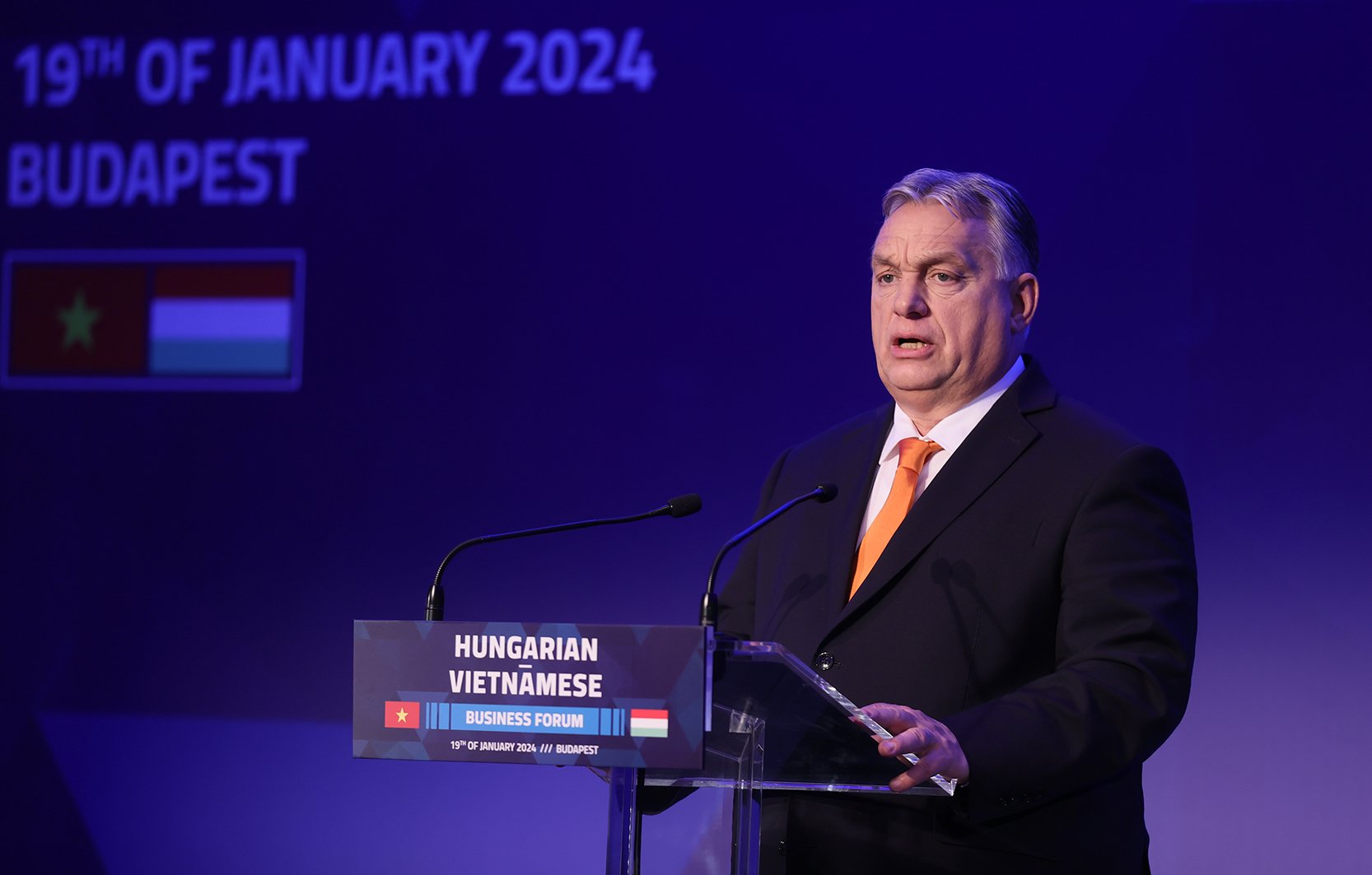 Thủ tướng Viktor Orbán cho biết, Hungary ủng hộ Hiệp định Thương mại tự do Việt Nam – Liên minh châu Âu (EVFTA) và Hiệp định Bảo hộ đầu tư Việt Nam-EU (EVIPA) - Ảnh: VGP/Nhật Bắc