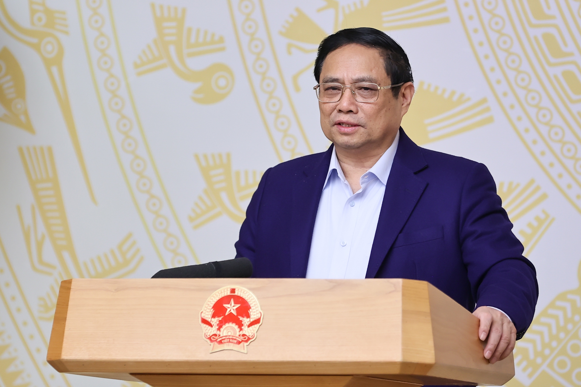 Thủ tướng Phạm Minh Chính, Chủ tịch Hội đồng Thi đua-Khen thưởng Trung ương chủ trì phiên họp lần thứ 7, nhiệm kỳ 2021-2026 của Hội đồng - Ảnh: VGP/Nhật Bắc
