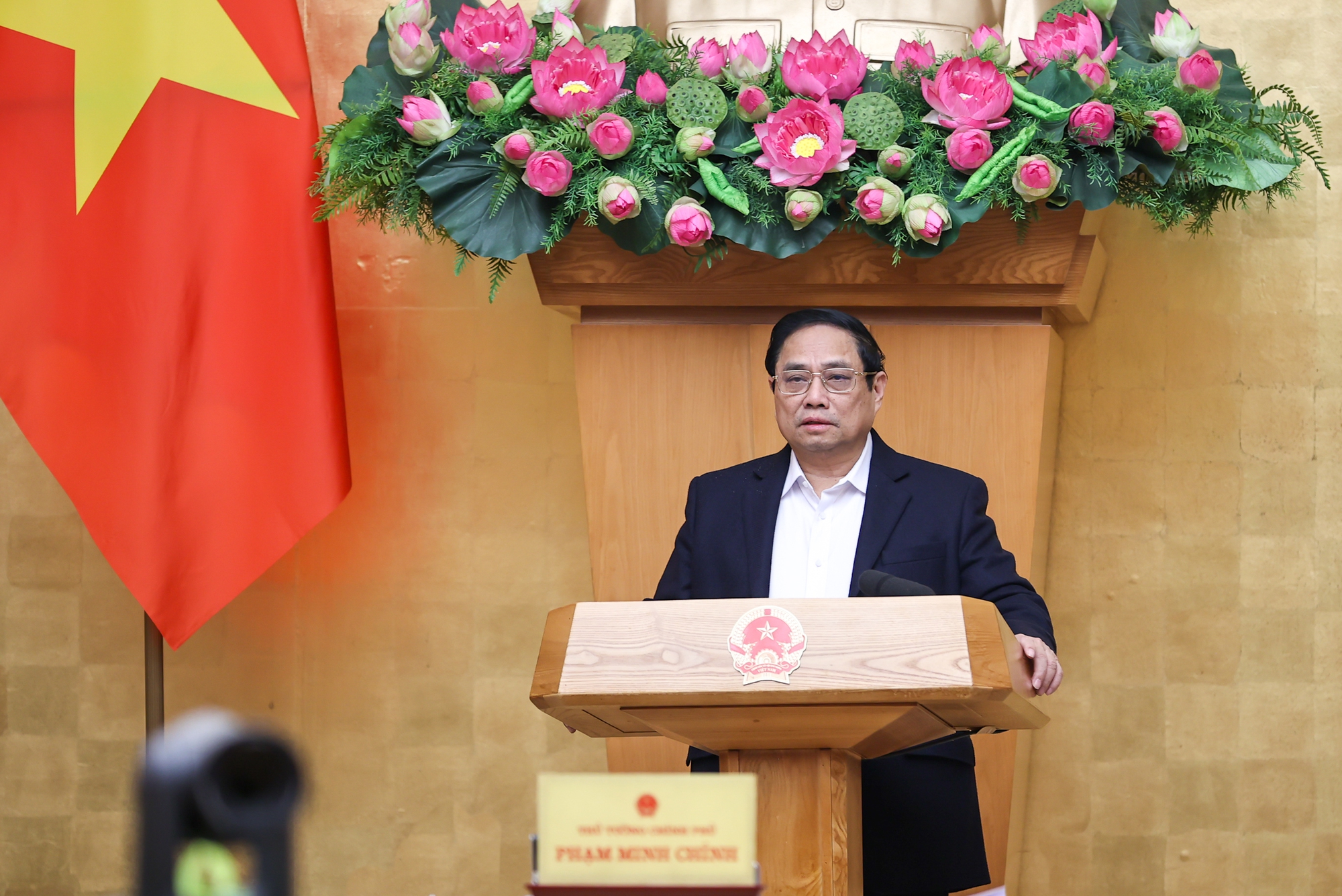Thủ tướng Phạm Minh Chính chủ trì Phiên họp Chính phủ chuyên đề xây dựng pháp luật tháng 1/2024 - Ảnh: VGP/Nhật Bắc