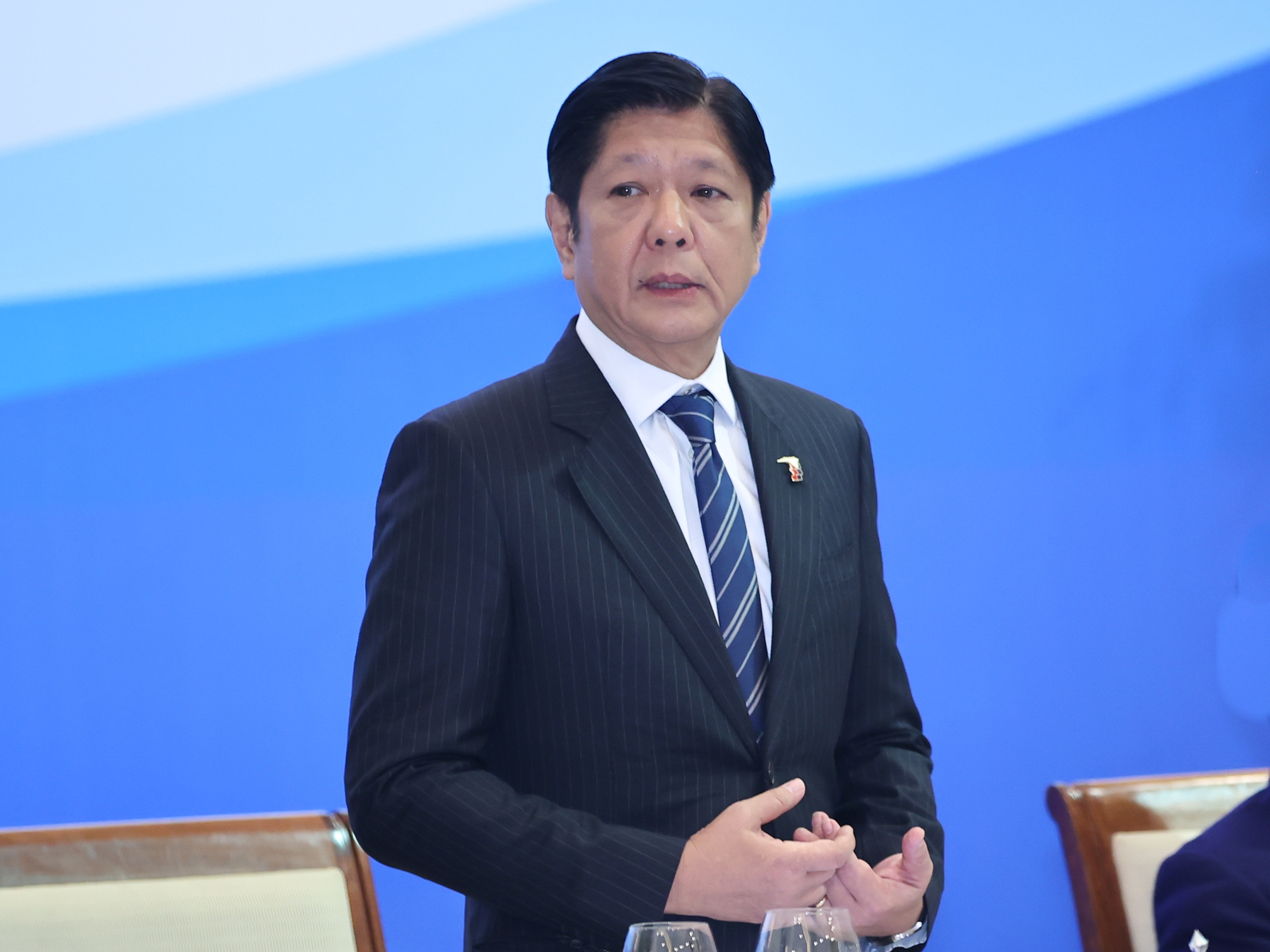 Tổng thống Philippines Ferdinand Romualdez Marcos Jr. đánh giá cao chính sách cởi mở, sự hỗ trợ tích cực của phía Việt Nam với doanh nghiệp hai nước - Ảnh: VGP/Nhật Bắc