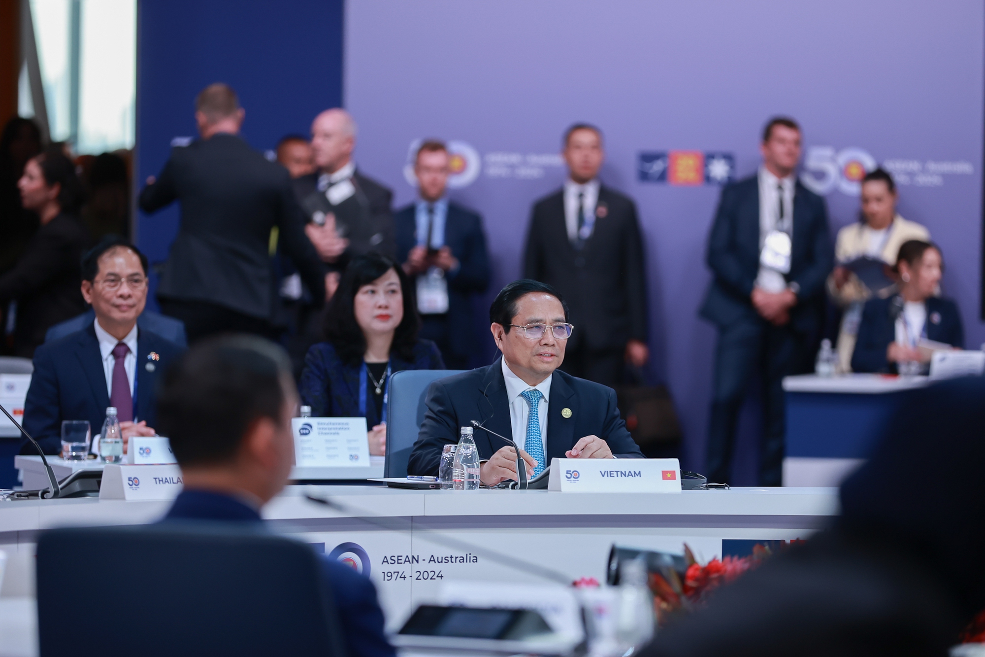 Thủ tướng Phạm Minh Chính và đoàn đại biểu Việt Nam tham dự Hội nghị - Ảnh: VGP/Nhật Bắc