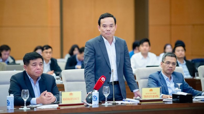 Phó Thủ tướng Trần Lưu Quang phát biểu ý kiến.