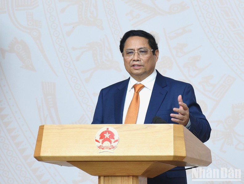 Thủ tướng Phạm Minh Chính phát biểu chỉ đạo hội nghị.