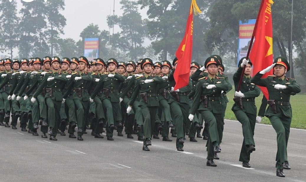 Khối diễu binh tham dự Lễ diễu binh, diễu hành kỷ niệm 70 năm Chiến thắng Điện Biên Phủ