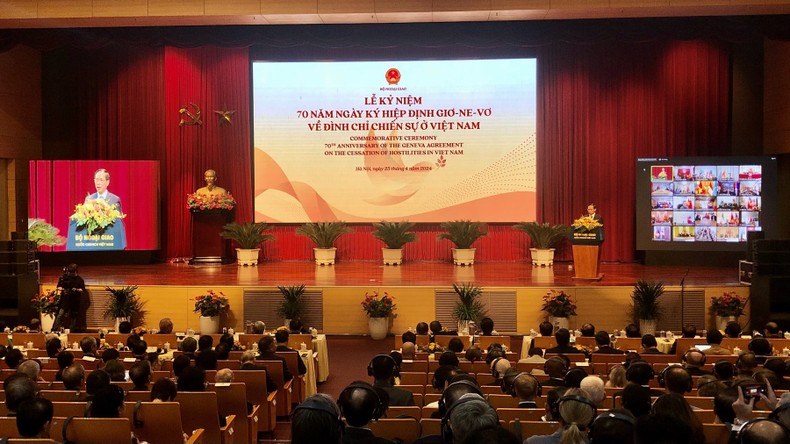 Bộ trưởng Ngoại giao Bùi Thanh Sơn phát biểu tại Lễ kỷ niệm.