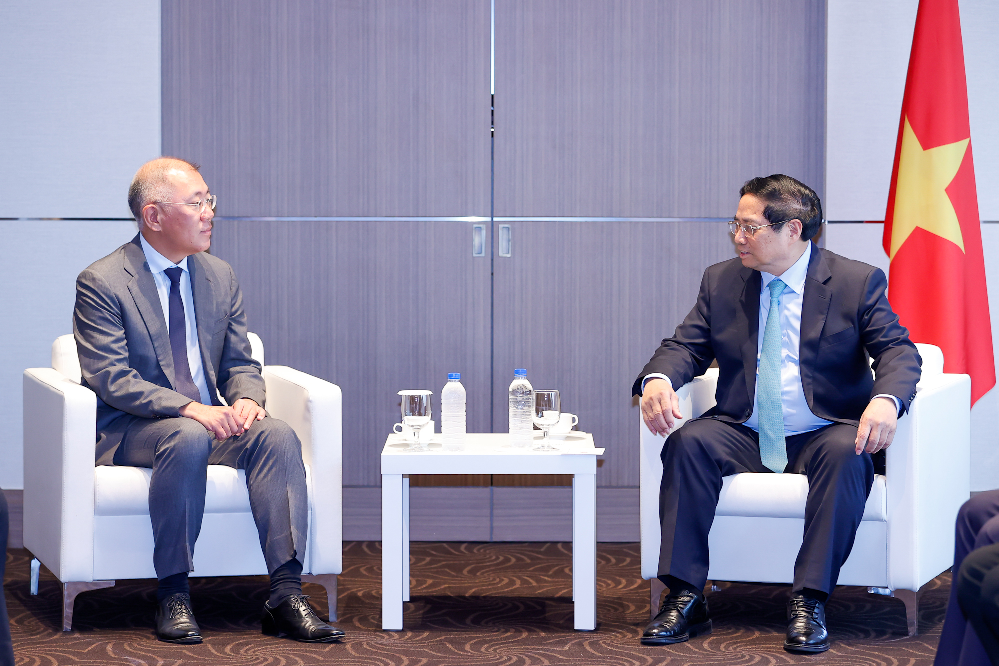 Thủ tướng đánh giá cao hoạt động đầu tư, kinh doanh của Hyundai Motor Group tại Việt Nam - Ảnh: VGP/Nhật Bắc