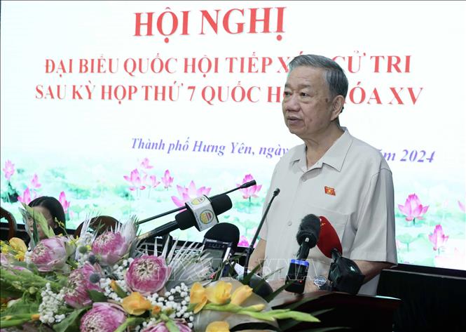 Chủ tịch nước Tô Lâm phát biểu. Ảnh: Nhan Sáng/TTXVN
