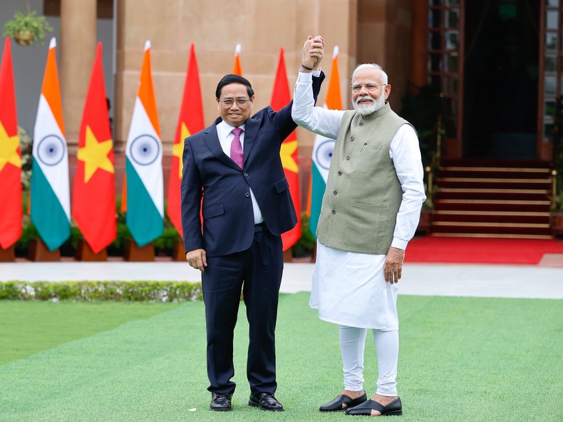 Thủ tướng Phạm Minh Chính và Thủ tướng Narendra Modi.