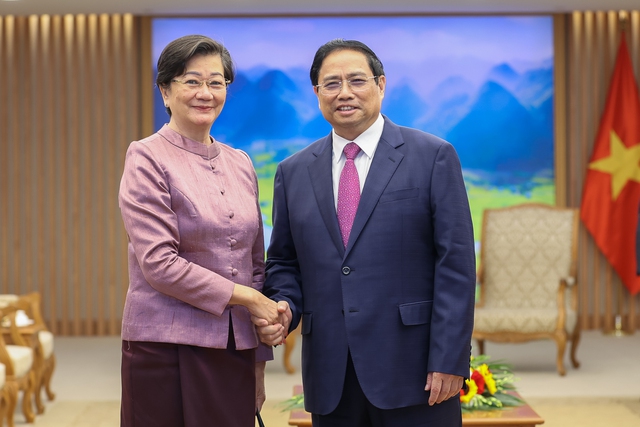 Thủ tướng Phạm Minh Chính tiếp Đại sứ Campuchia - Ảnh 1.