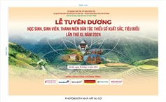 TRỰC TIẾP: LỄ TUYÊN DƯƠNG HỌC SINH, SINH VIÊN, THANH NIÊN DÂN TỘC THIỂU SỐ XUẤT SẮC, TIÊU BIỂU LẦN THỨ XI