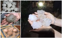 Mưa đá gây thiệt hại hơn 1 tỷ đồng tại Sơn La