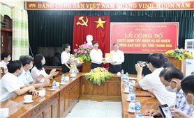 Công bố Quyết định bổ nhiệm Trưởng Ban Dân tộc tỉnh Thanh Hóa