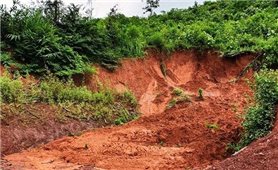 Điện Biên: Nhiều tuyến đường bị ùn tắc do sạt lở đất
