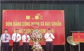 Xã Đức Lý, huyện Lý Nhân (Hà Nam): Đón bằng công nhận xã đạt chuẩn nông thôn mới năm 2019