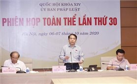 Phiên họp toàn thể lần thứ 30 Ủy ban Pháp luật của Quốc hội