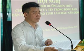 Ban Dân tộc tỉnh Lai Châu: Tập huấn, bồi dưỡng kiến thức cho Người có uy tín