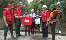 Hội Chữ thập đỏ Việt Nam trợ giúp người dân miền Trung sau thiên tai