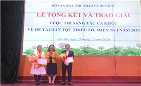 17 ca khúc đạt giải Cuộc thi sáng tác ca khúc về đề tài dân tộc thiểu số, miền núi năm 2020