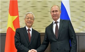 Tổng thống Nga chúc mừng Tổng Bí thư, Chủ tịch nước Nguyễn Phú Trọng nhân dịp năm mới 2021
