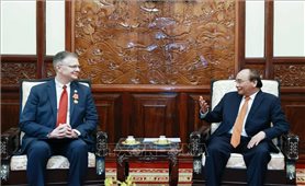 Chủ tịch nước Nguyễn Xuân Phúc tiếp Đại sứ Hoa Kỳ Daniel Kritenbrink