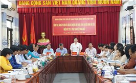 Đoàn công tác Trung ương MTTQ Việt Nam kiểm tra công tác bầu cử TP. Cần Thơ