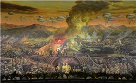 Bức tranh Panorama - tái hiện toàn cảnh Chiến dịch Điện Biên Phủ