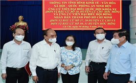 Chủ tịch nước Nguyễn Xuân Phúc làm việc với các huyện Củ Chi và Hóc Môn