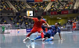 Đội tuyển Futsal Việt Nam thi đấu kiên cường trước Nhật Bản